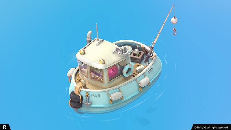 ผลงานนักเรียน: เรือการ์ตูน