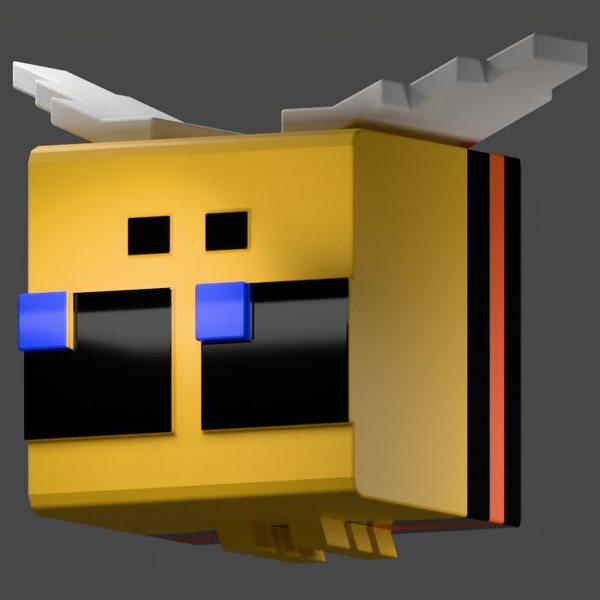 ผึ้งสไตล์ voxel